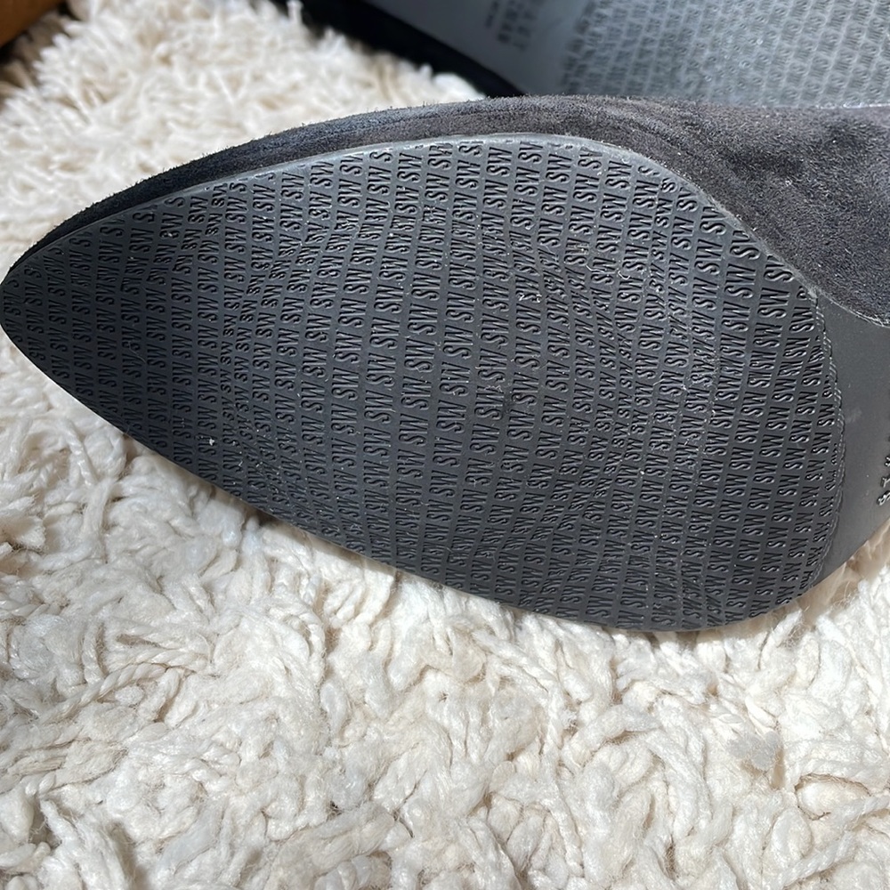 STUART WEITZMAN - BLACK SUEDE BOOTIE - Picture 11 of 11